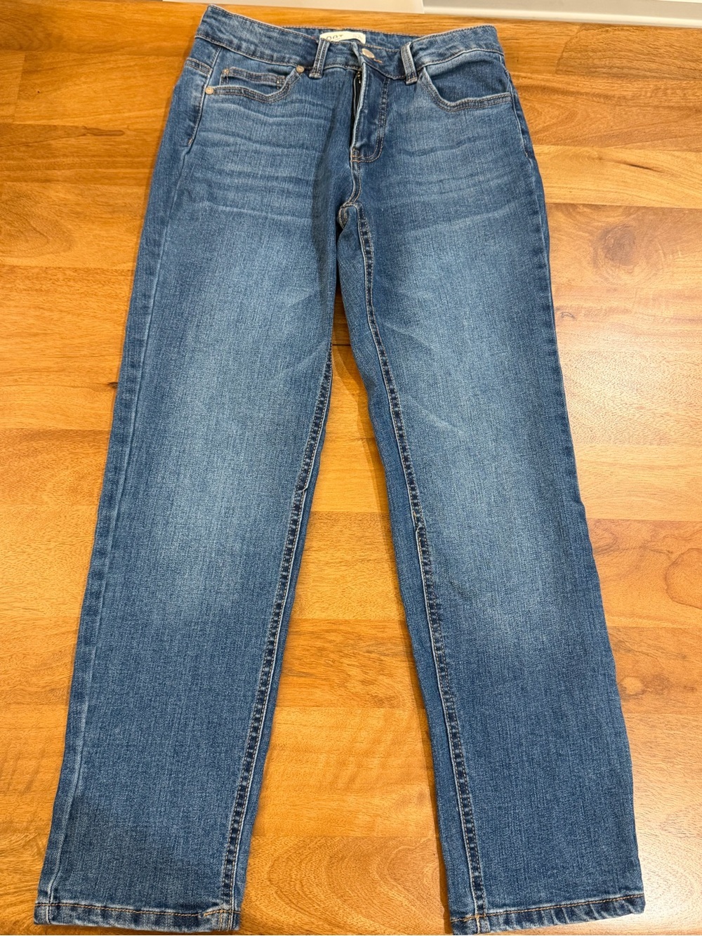Oat New York Women's Ankle Crop Jeans - Medium Blue Wash